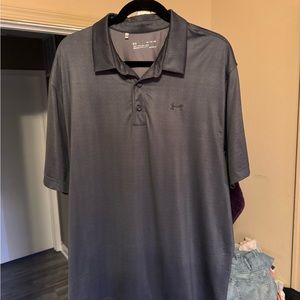 Under Armour heatgear dark gray polo